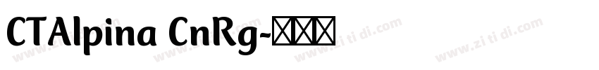 CTAlpina CnRg字体转换